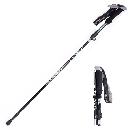 Black hiking stick